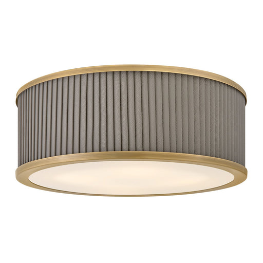 Arden 3-Light Flush Mount in Heritage Brass
