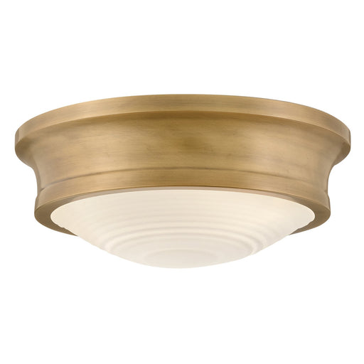 Ellis 3-Light Flush Mount in Heritage Brass