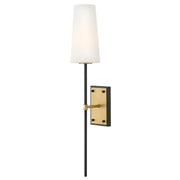 Saunders 30" Bath Sconce in Black