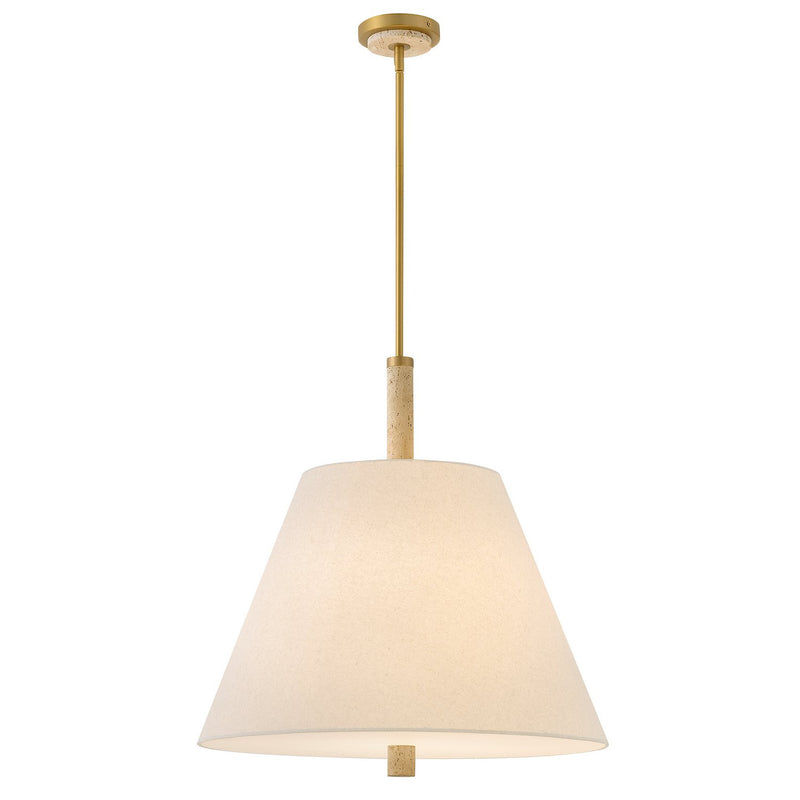 Bruna 4-Light Pendant in Lacquered Brass