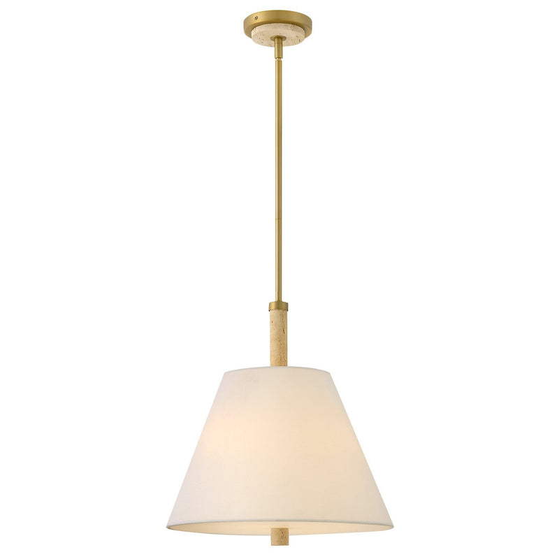 Bruna 3-Light Pendant in Lacquered Brass