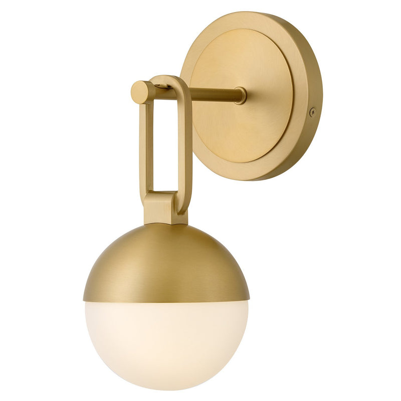 Bowie Bath Sconce in Lacquered Brass