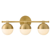 Bowie 3-Light Bath Vanity Light in Lacquered Brass