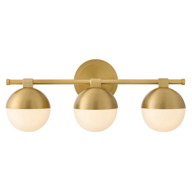 Bowie 3-Light Bath Vanity Light in Lacquered Brass