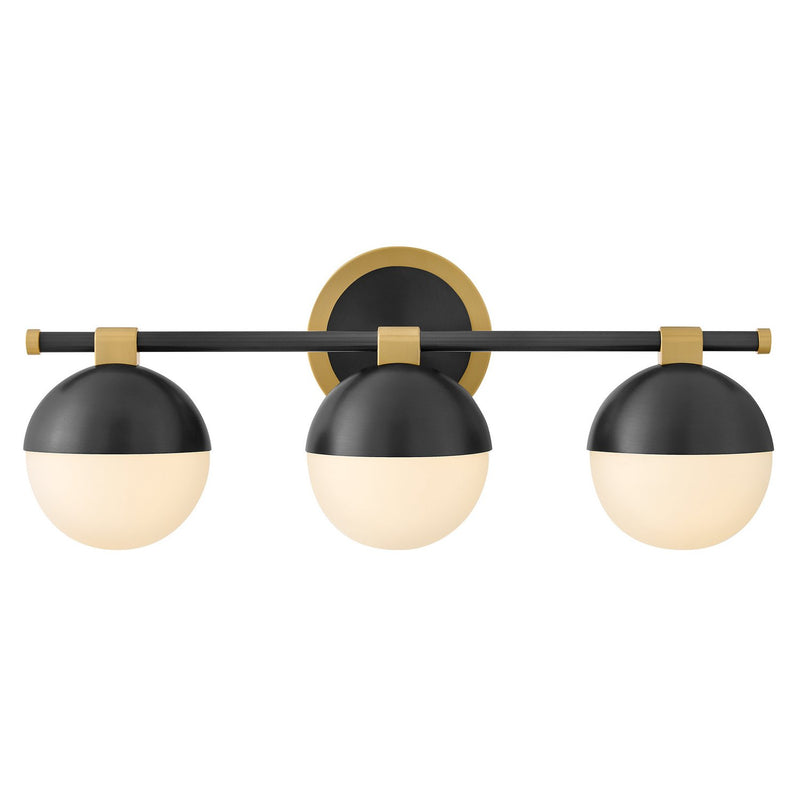 Bowie 3-Light Bath Vanity Light in Lacquered Brass