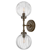 Helene 2-Light Bath Sconce in Heritage Bronze