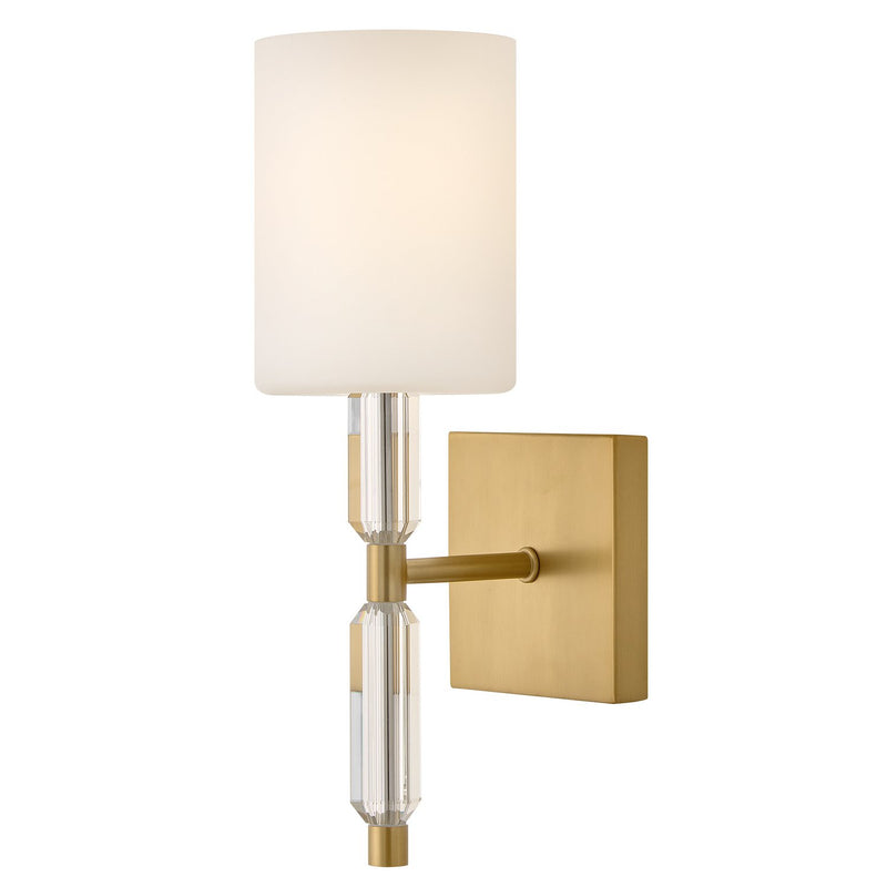Anika Bath Sconce in Lacquered Brass