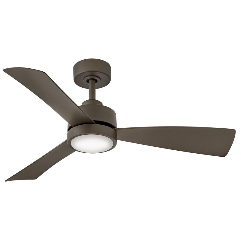 Iver 44" Outdoor Smart Ceiling Fan with Light in Metallic Matte Bronze