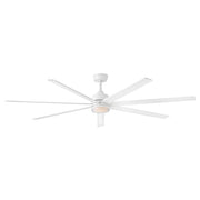 Current 72" Outdoor Smart Ceiling Fan with Light in Matte White
