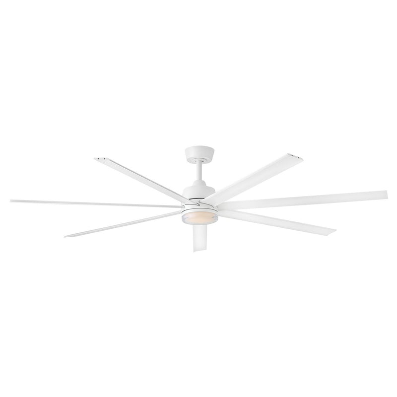 Current 72" Outdoor Smart Ceiling Fan with Light in Matte White