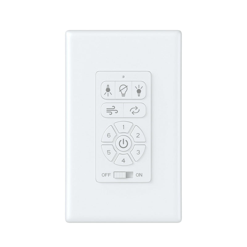 DC Full Function Fan Wall Control in White
