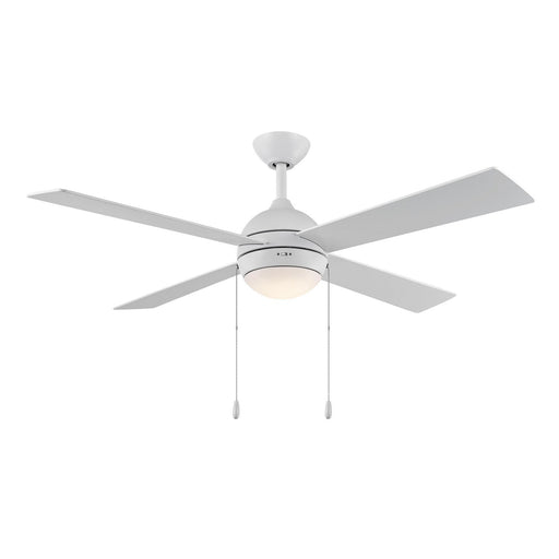 Quadd 52" Ceiling Fan with Light in Matte White