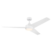 Velto 60" Ceiling Fan with Light in Matte White