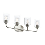 Ilia 4-Light Bath Vanity Light in Brushed Nickel