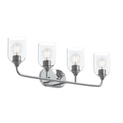 Ilia 4-Light Bath Vanity Light in Polished Chrome