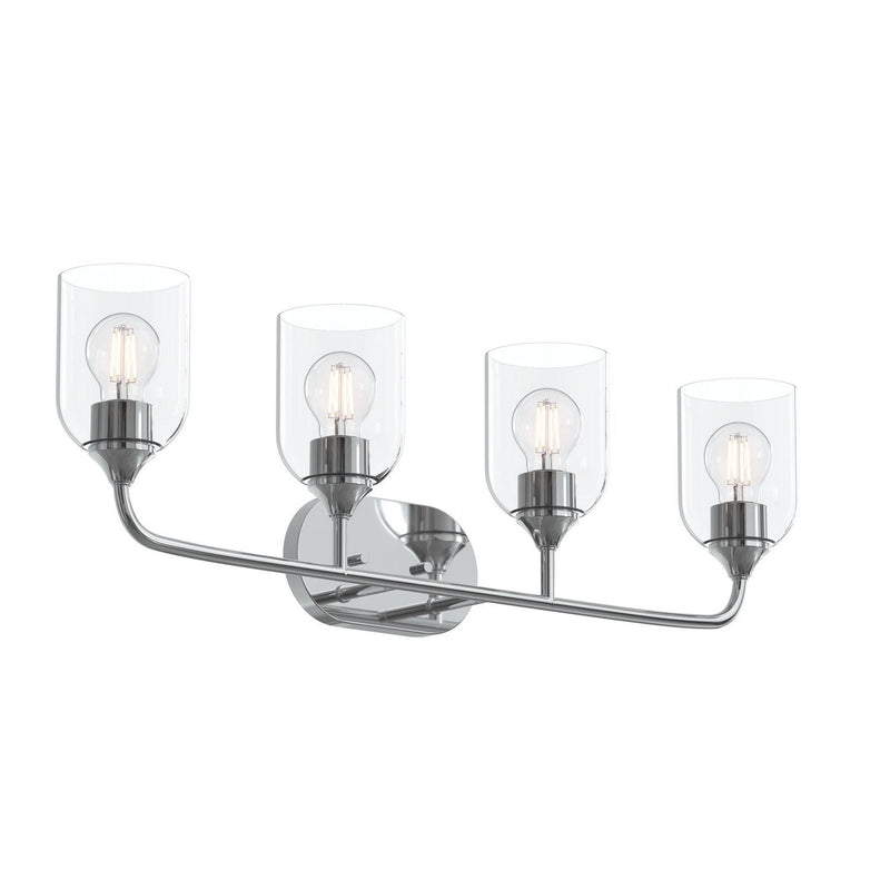 Ilia 4-Light Bath Vanity Light in Polished Chrome