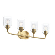 Ilia 4-Light Bath Vanity Light in Brushed Gold