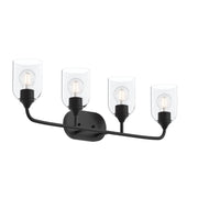 Ilia 4-Light Bath Vanity Light in Matte Black