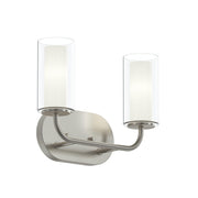 Mack 2-Light Bath Vanity Light in Brushed Nickel