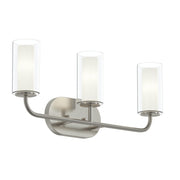 Mack 3-Light Bath Vanity Light in Brushed Nickel