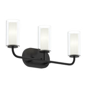 Mack 3-Light Bath Vanity Light in Matte Black