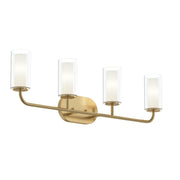 Mack 4-Light Bath Vanity Light in Brushed Gold