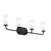 Mack 4-Light Bath Vanity Light in Matte Black