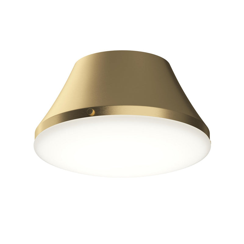 Avra 2-Light Flush Mount in Brushed Gold