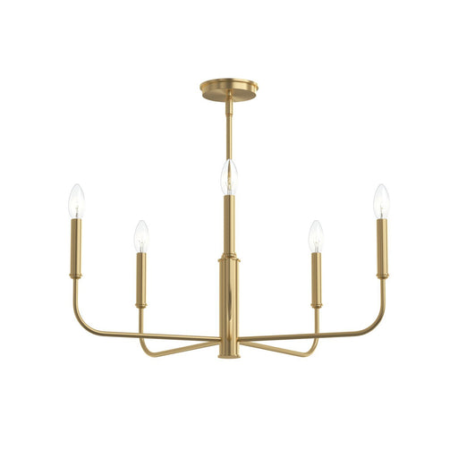 Reines 5-Light Chandelier in Brushed Gold