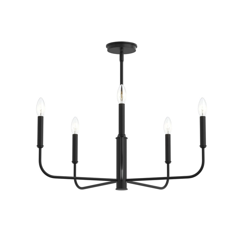 Reines 5-Light Chandelier in Matte Black