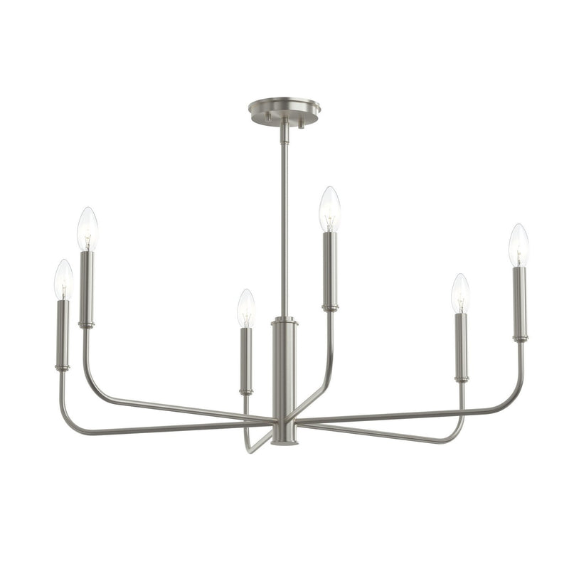 Reines 6-Light Chandelier in Brushed Nickel
