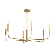 Reines 6-Light Chandelier in Brushed Gold