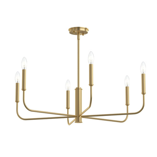 Reines 6-Light Chandelier in Brushed Gold