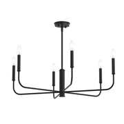 Reines 6-Light Chandelier in Matte Black