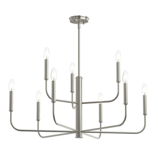 Reines 9-Light Chandelier in Brushed Nickel