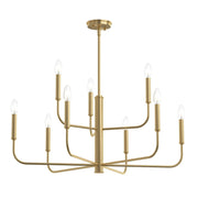 Reines 9-Light Chandelier in Brushed Gold
