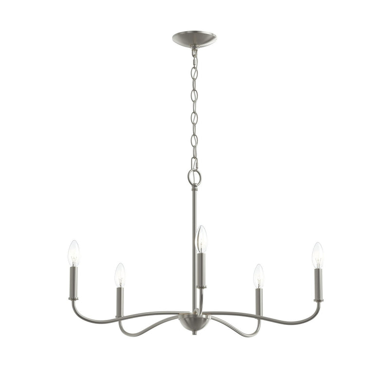 Ilia 5-Light Chandelier in Brushed Nickel