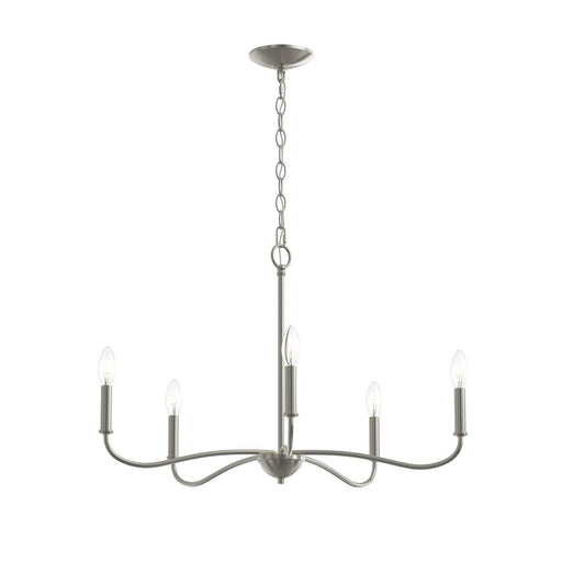 Ilia 5-Light Chandelier in Brushed Nickel