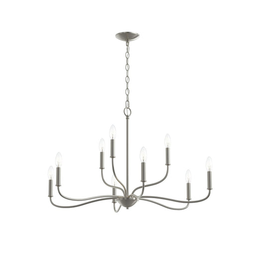 Ilia 9-Light Chandelier in Brushed Nickel
