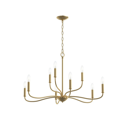 Ilia 9-Light Chandelier in Brushed Gold