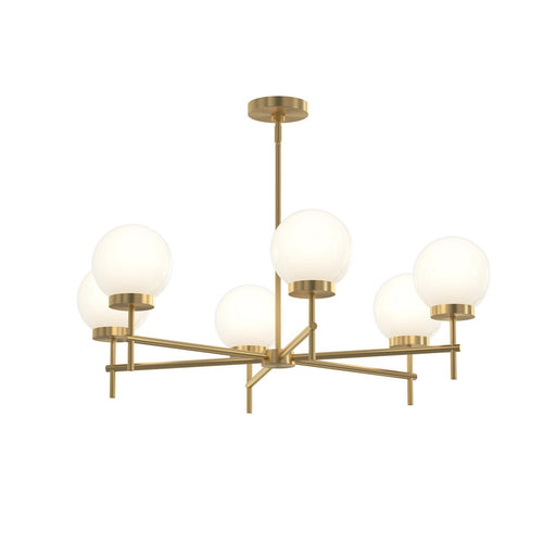 Rigsby 6-Light Medium Chandelier in Brushed Gold