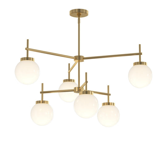 Rigsby 6-Light Large Chandelier in Brushed Gold