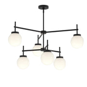 Rigsby 6-Light Large Chandelier in Matte Black