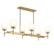 Rigsby 6-Light Linear Chandelier in Brushed Gold