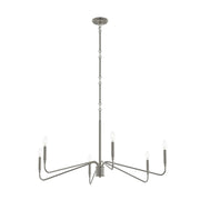 Pilar 6-Light 40" Chandelier in Brushed Nickel