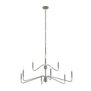 Pilar 9-Light Chandelier in Brushed Nickel