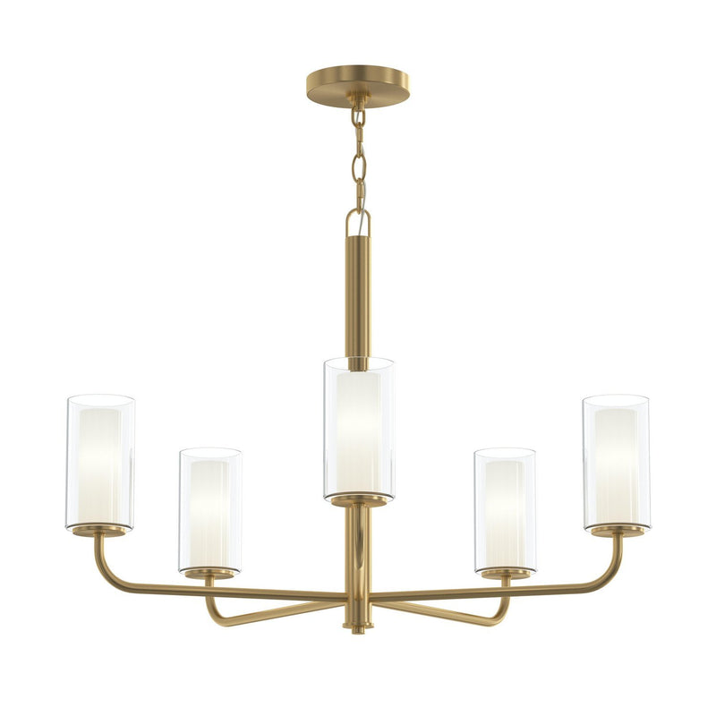 Mack 5-Light Chandelier in Brushed Gold