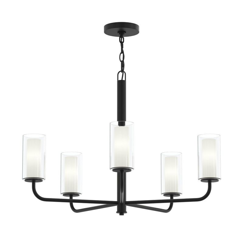 Mack 5-Light Chandelier in Matte Black