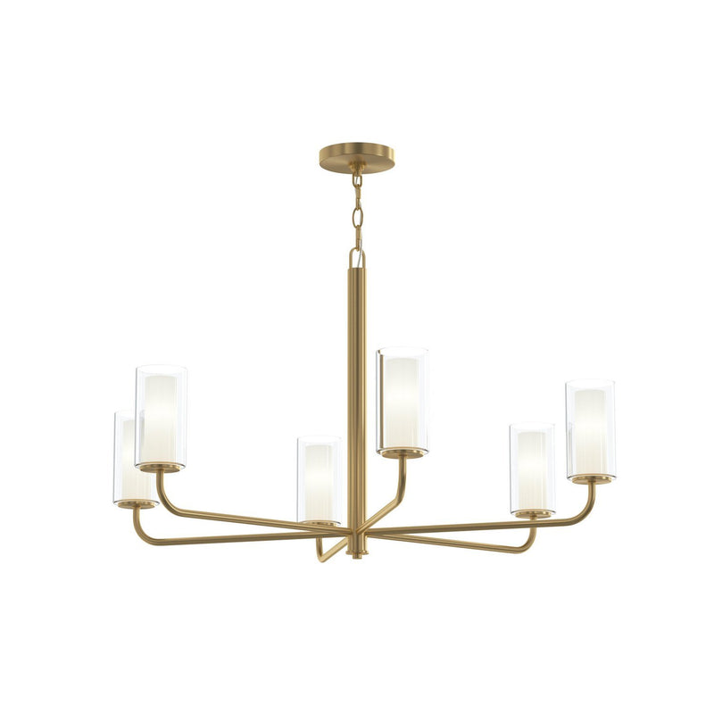 Mack 6-Light Chandelier in Brushed Gold