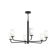 Mack 6-Light Chandelier in Matte Black